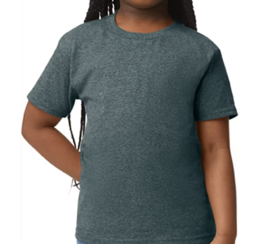 Gildan Dark Heather Grey, Youth