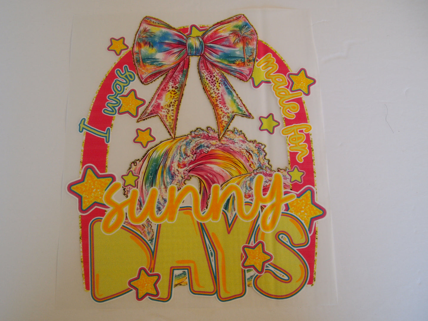 Sunny Days. Design transfer