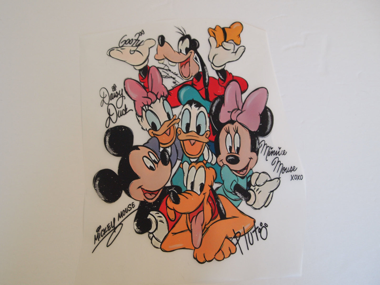 Mickey and crew. Design transfer