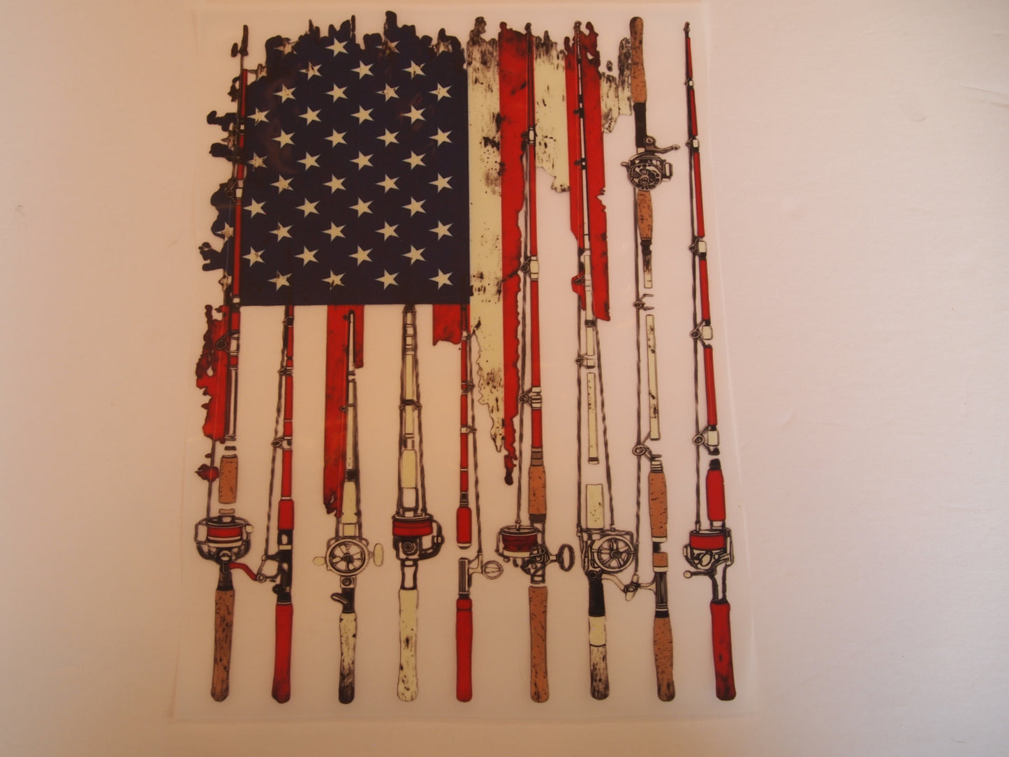 46-Flag w/fishing rods. A-Transfer