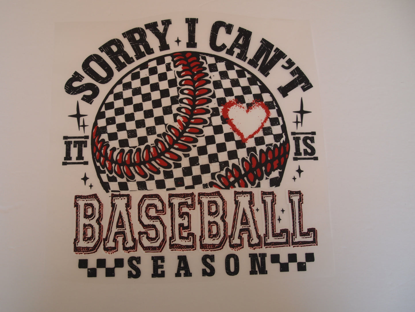 Sorry I can't baseball season
