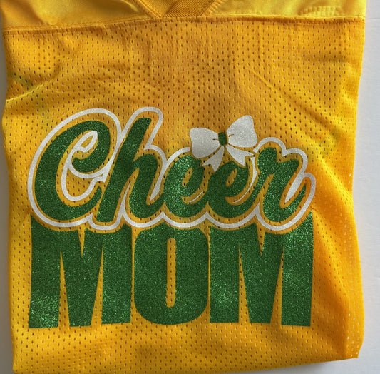 Cheer MOM  or Cheer Jersey Option