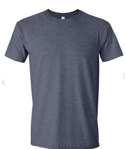 XS Heather Navy Gildan Softstyle