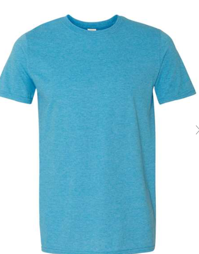XL Heather Sapphire Gildan Softstyle