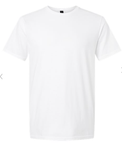 2XL White Gildan Softstyle