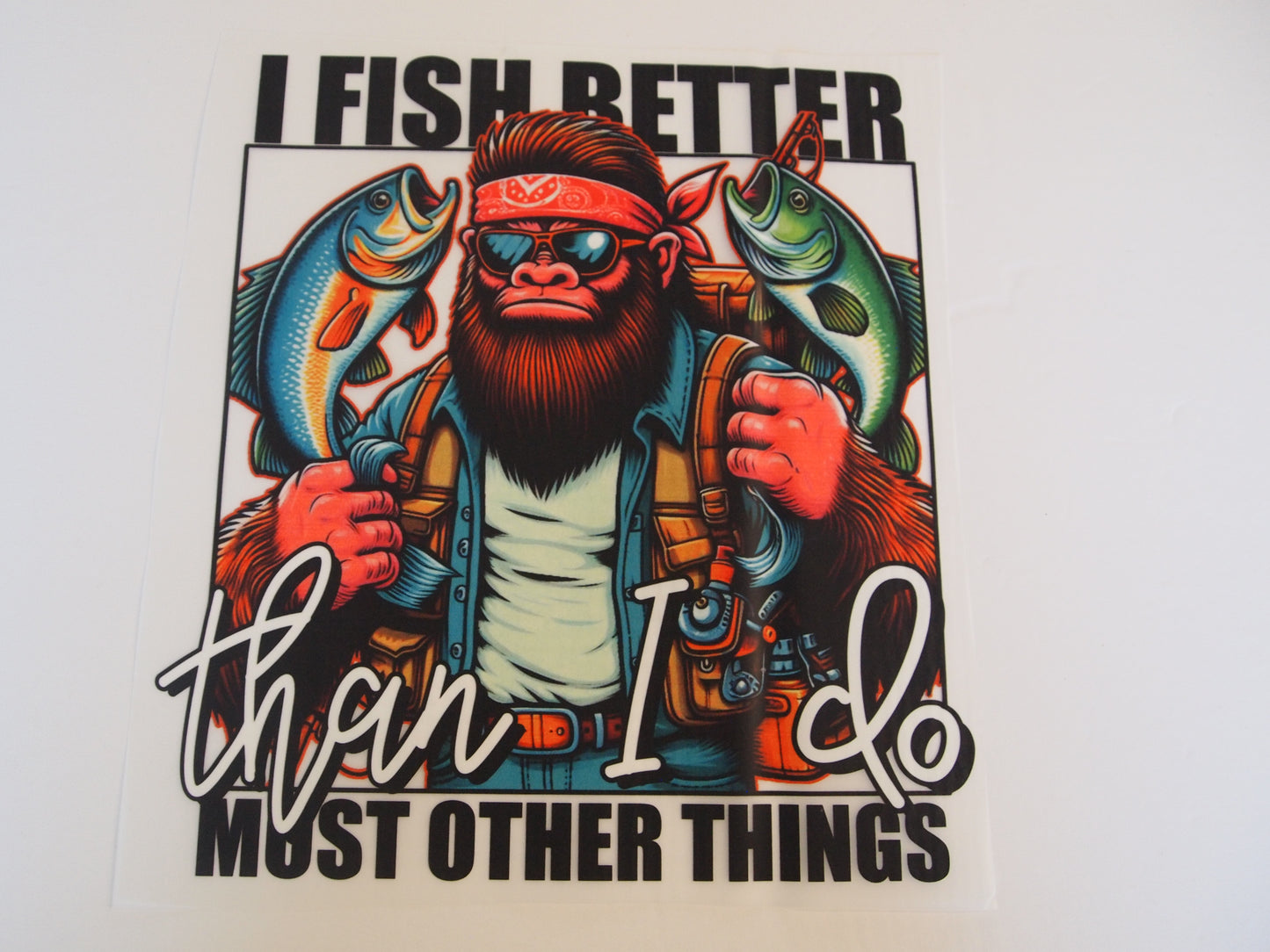 I fish better than I do...design transfer