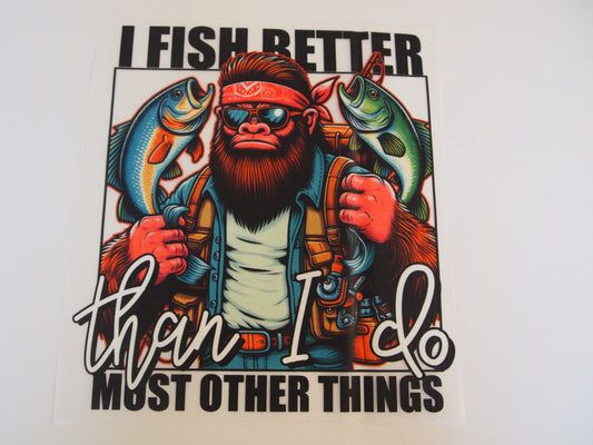 I fish better than I do...design transfer