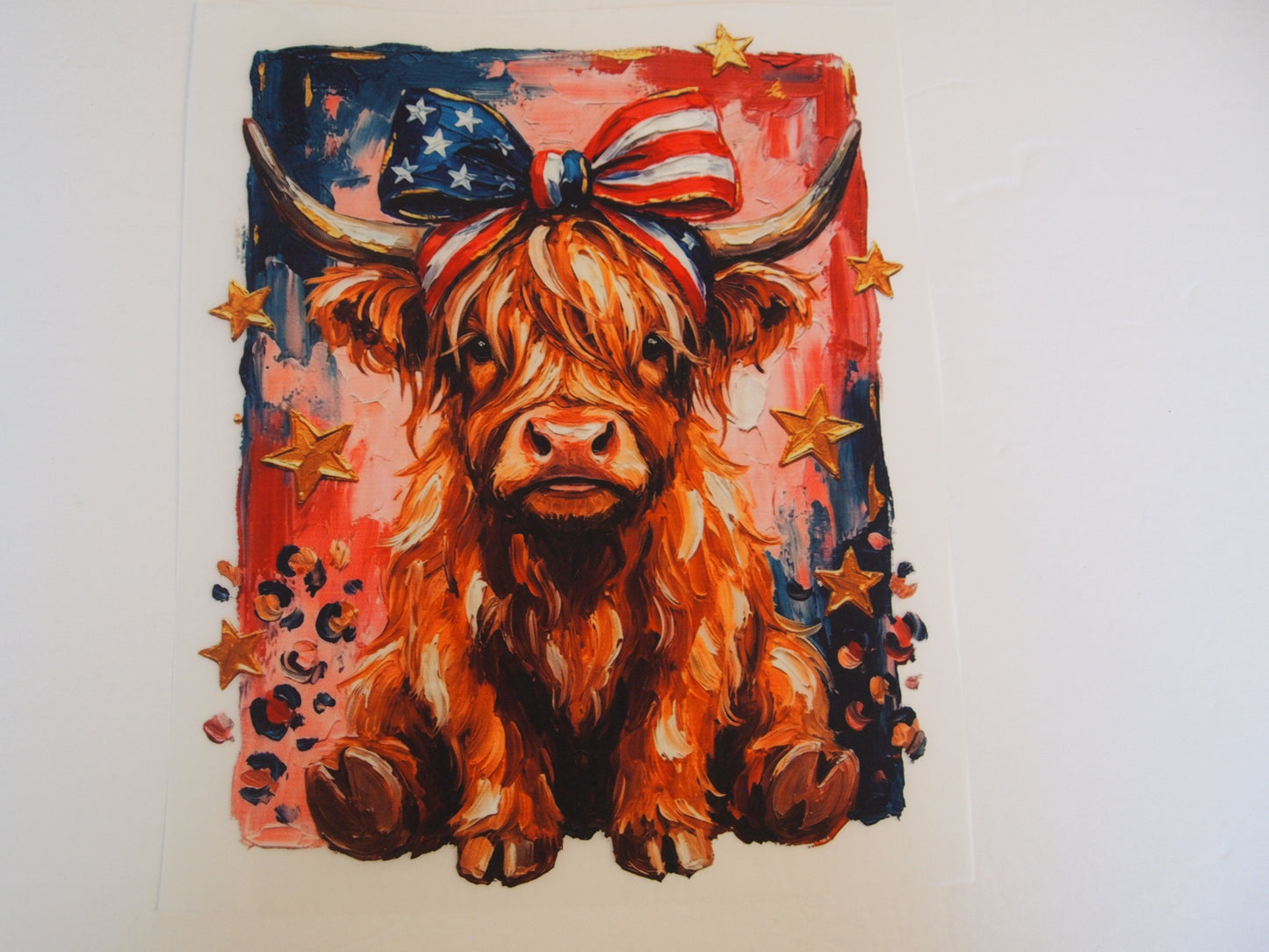 4th of July Highland Cow