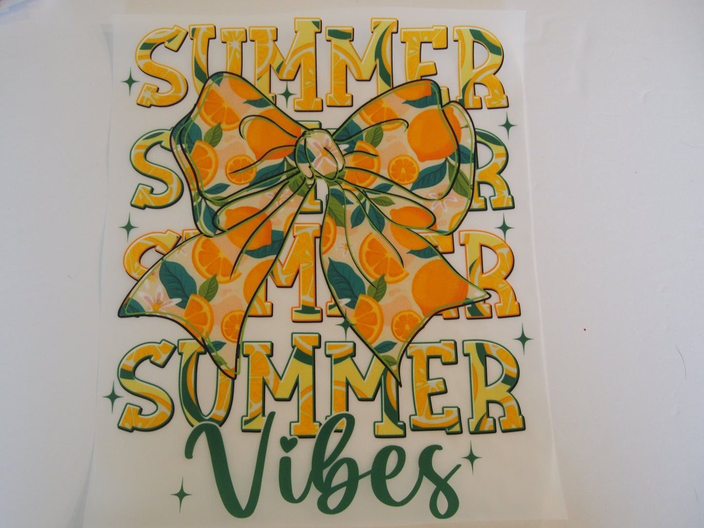 Summer vibes, oranges. Design transfer