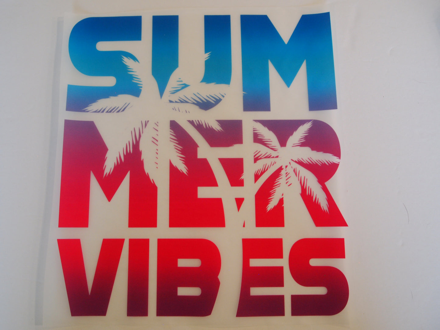 Summer Vibes, Palms. Design transfer