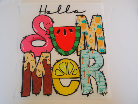Hello Summer. Design Transfer