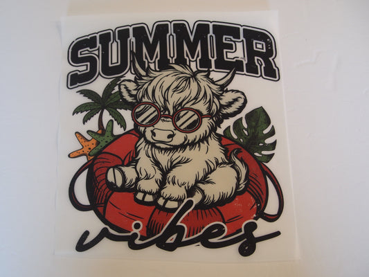 Summer Vibes. Highland Cow