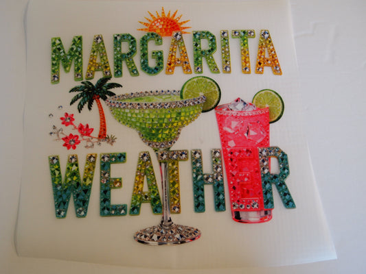5A- Rhinestone Margarita Weather Transfer Designs